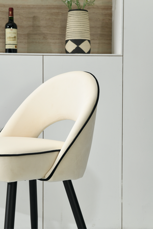 Mason Cream Velvet Barstool