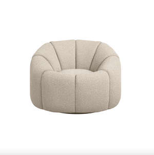 Novi Buff Bouclé Swivel Chair