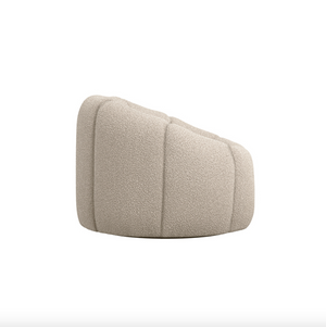 Novi Buff Bouclé Swivel Chair
