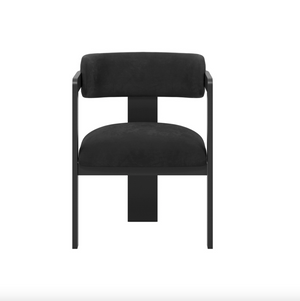 Noa Black Velvet Dining Chair