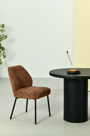 Cloud Black Micro Cement Dining Table