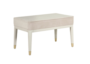 Loretta Velvet Stool Stone