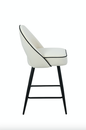 Mason Cream Velvet Barstool