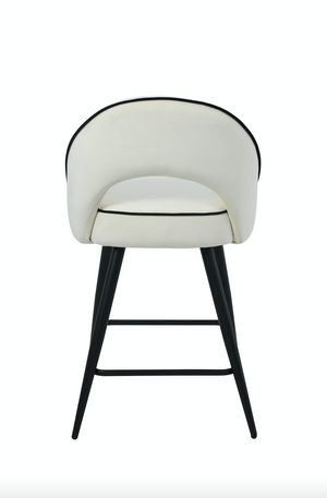 Mason Cream Velvet Barstool