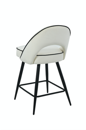 Mason Cream Velvet Barstool