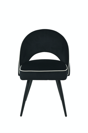 Mason Black Velvet Dining Chair