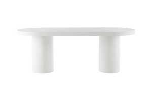 Cloud White Micro Cement Table