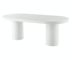 Cloud White Micro Cement Table