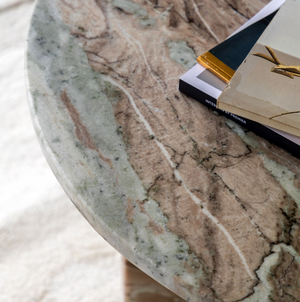 (pre-order) Capri Natural Marble Round Coffee Table