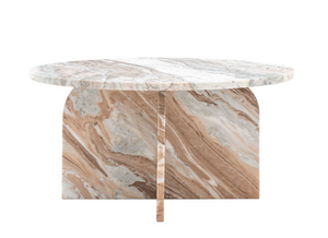 (pre-order) Capri Natural Marble Round Coffee Table