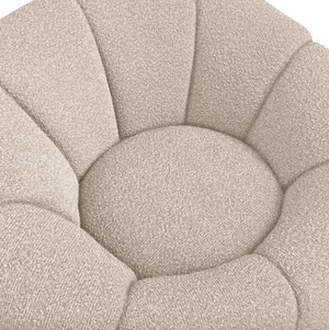 Novi Buff Bouclé Swivel Chair