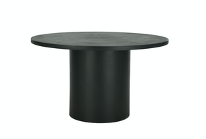 Cloud Black Micro Cement Round Dining Table