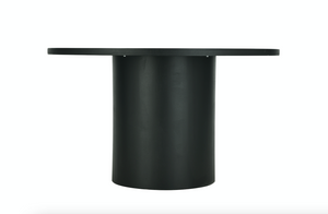 Cloud Black Micro Cement Round Dining Table