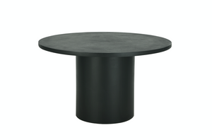 Cloud Black Micro Cement Round Dining Table