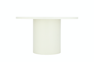Cloud White Micro Cement Round Dining Table