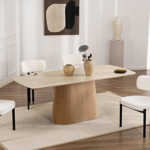 Eton Natural Wood Dining Table