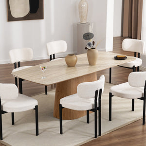 Eton Natural Wood Dining Table