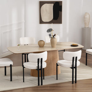 Eton Natural Wood Dining Table