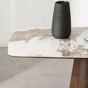 Eton Brown Wood Dining Table