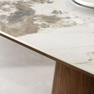 Eton Brown Wood Dining Table