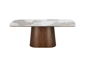 Eton Walnut Dining Table & Soho Walnut Chair Set