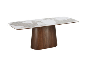 Eton Walnut Dining Table & Soho Walnut Chair Set