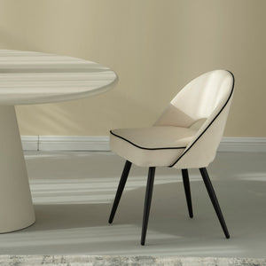 Mason Cream Velvet Dining Chair