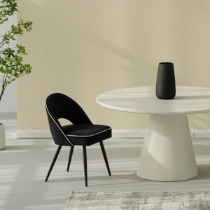 Mason Black Velvet Dining Chair