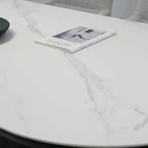 Ivy Black Ceramic Dining Table