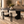 Luna Black Oval Dining Table & Maya Black Bouclé Dining Chair Set