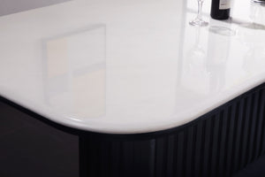Vinci Marble Dining Table Black