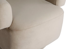 Albetta Mink Velvet Swivel Armchair