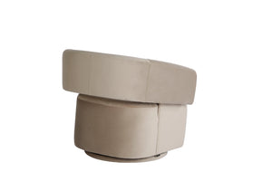 Albetta Mink Velvet Swivel Armchair