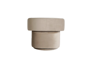 Albetta Mink Velvet Swivel Armchair