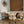 Luca White & Gold Round Marble Dining Table & 4 Sandro Velvet Chair Set