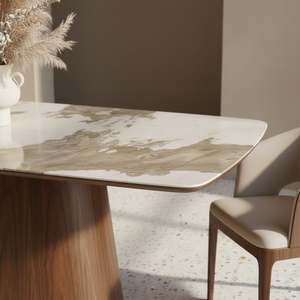 Eton Walnut Ceramic Dining Table | 160cm & 200cm | Lush Interiors