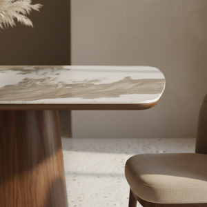 Eton Walnut Ceramic Dining Table | 160cm & 200cm | Lush Interiors