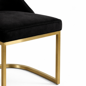 Faith Black & Gold Dining Chair
