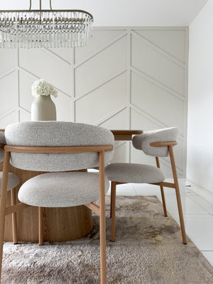 Eton Natural Dining Table & Soho Oak Dining Chair Set