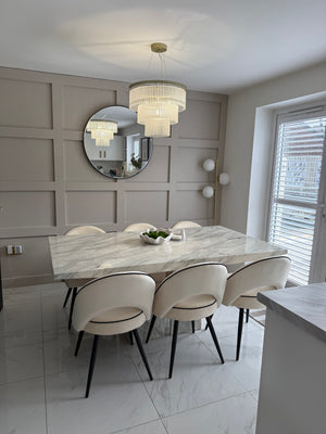 Mason Cream Velvet Dining Chair