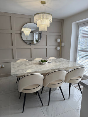 Mason Cream Velvet Dining Chair