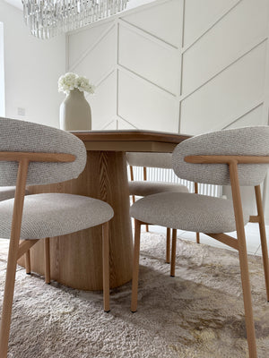 Eton Natural Wood Dining Table