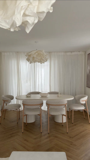 Eton Natural Dining Table & Soho Oak Dining Chair Set