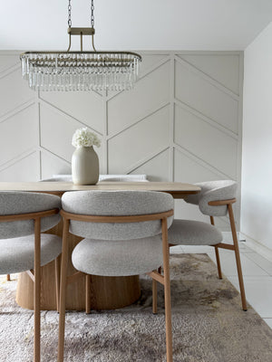 Eton Natural Dining Table & Soho Oak Dining Chair Set