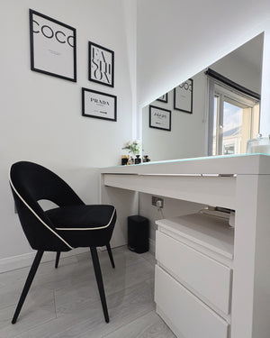 Mason Black Velvet Dining Chair