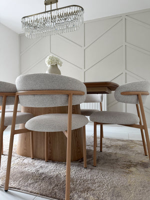 Eton Natural Dining Table & Soho Oak Dining Chair Set