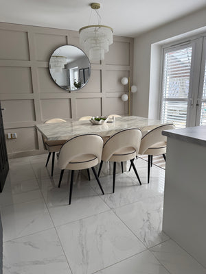 Mason Cream Velvet Dining Chair