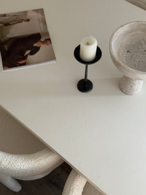 Cloud White Micro Cement Table