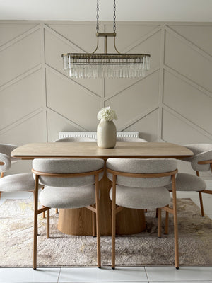 Eton Natural Dining Table & Soho Oak Dining Chair Set