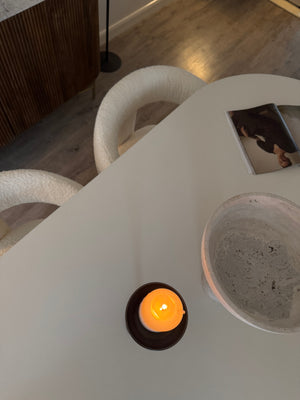 Cloud White Micro Cement Table